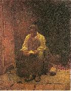 Jonathan Eastman Johnson The Lord is my Shepard painting